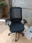 Short Back Mesh Office Chair with Adjustable Arms - 3
