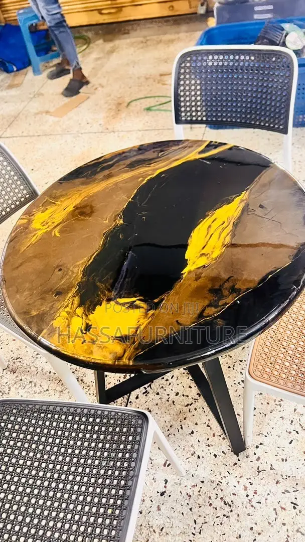 Brand New Empoxy Round Balcony Table - 1