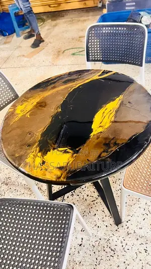 Brand New Empoxy Round Balcony Table