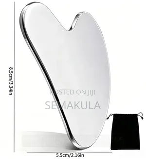 SkinLab Stainless Steel Gua Sha Tool with Pouch