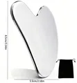 SkinLab Stainless Steel Gua Sha Tool with Pouch - 1