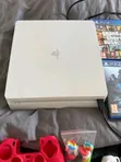 White PS4 Slim Console with 2 Controllers - 3