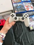 White PS4 Slim Console with 2 Controllers - 4