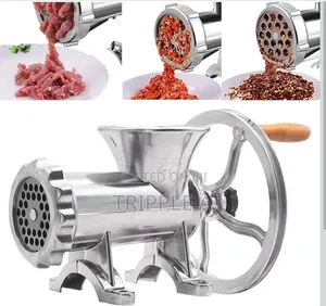 Aluminum Hand Operated Crank Meat Grinder