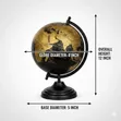 Vintage World Globe for Desk Decor - 2