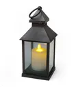 Vintage LED Lantern Light with Flickering Candle - 3