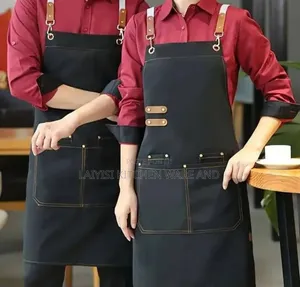 2-Piece Durable Working Aprons - Stylish Protective Kitchen