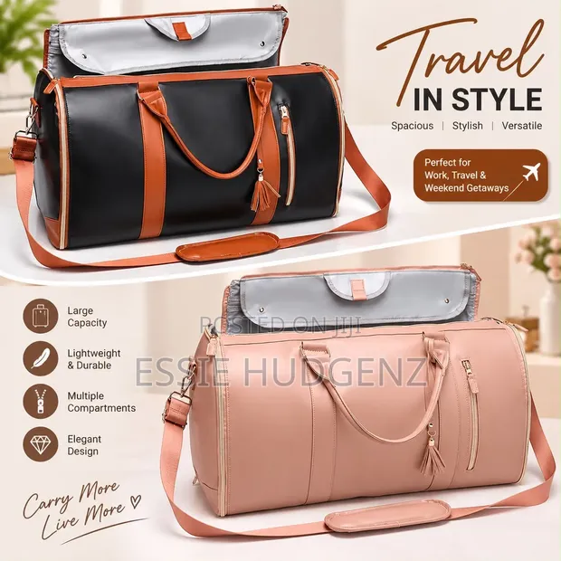 Leather Organizer Travel Bag - 1