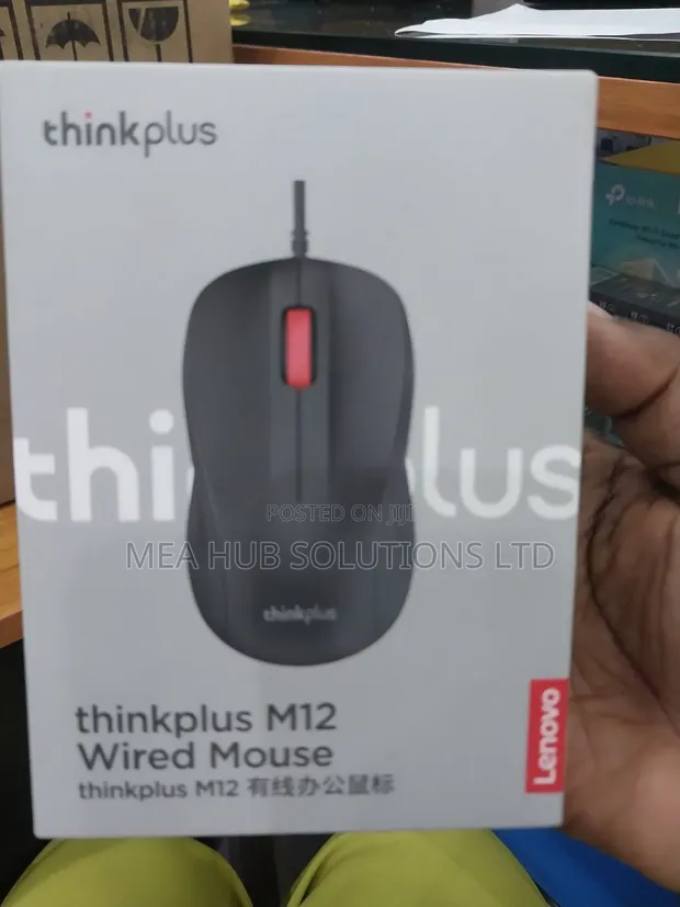 Lenovo Thinkplus M12 Wired Optical Mouse - 1