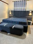 Modern 5x6 and 6x6 Bed with Drawers and Ottoman - 2