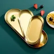 3-Piece Stainless Steel Serving Trays - 4