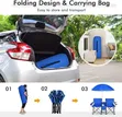 Foldable Chairs with Umbrella and Cup Holders - 4