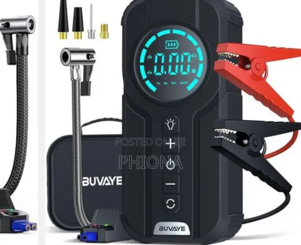 Portable Car Jump Starter with Air Compressor - 1