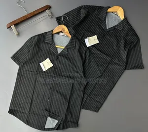 Men's Striped Cuban Shirts