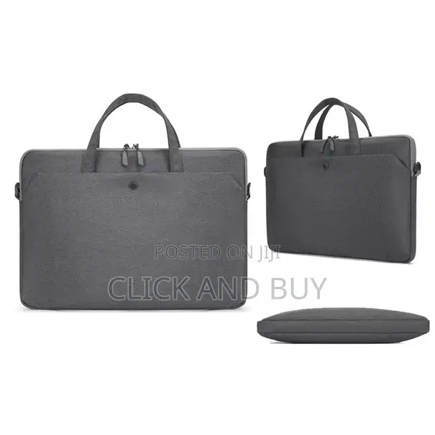 14 Inch Laptop Bag Briefcase - Dark Grey - 1