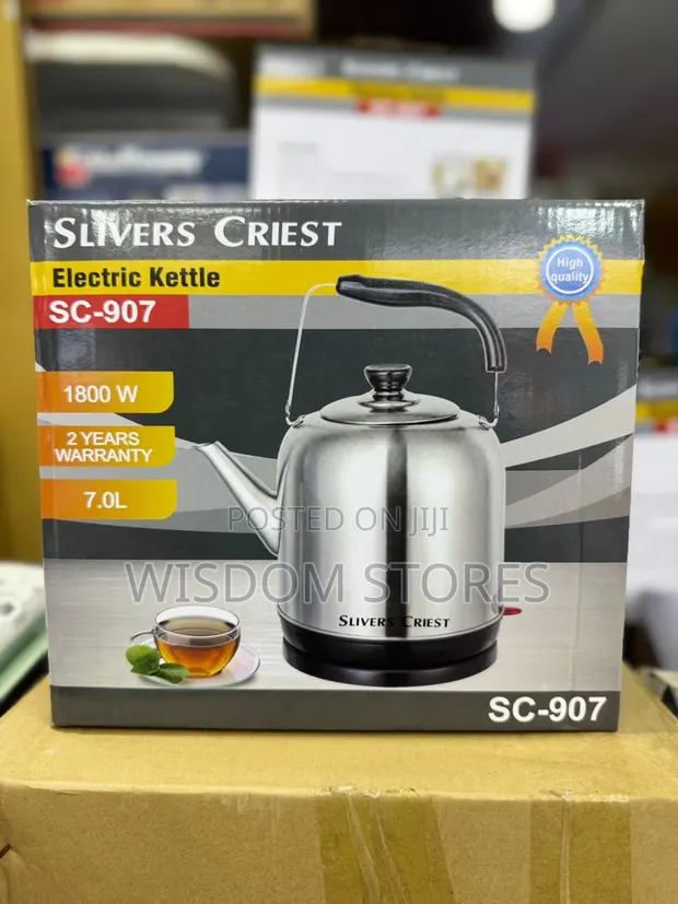 7.0L Slivers Criest Electric Kettle (Silver Crest Style) - 1