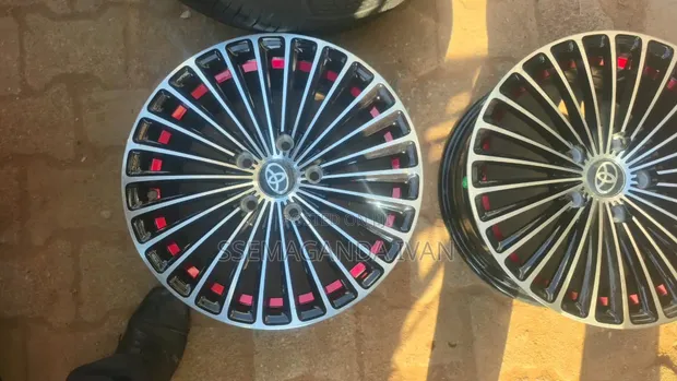 Brand New 16-Inch Sport Rims with Red Silver Lining - 1