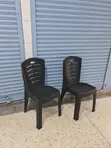 Portable Armless Plastic Chairs (1pc) - 2