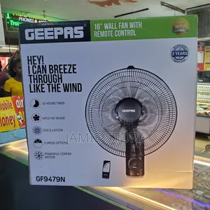 Geepas 16-Inch Wall Fan with Remote