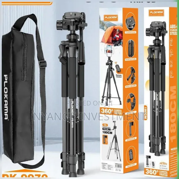 Plokama PK9970 Professional Tripod for Mobile & Camera - 1