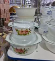 (3pics) Opal Glass Serving Dishes - 2