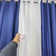3 Piece Plain Curtains - 3