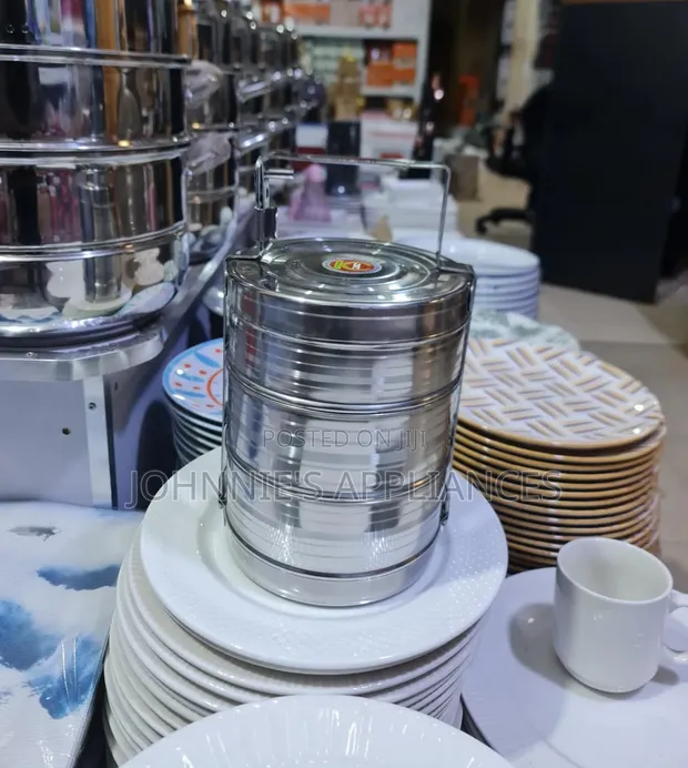 3-Layer Stainless Steel Food Flask/Container - 1