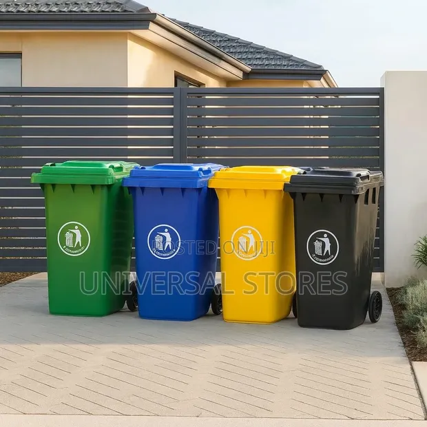 240L Plastic Wheelie Dustbin - 1