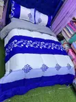 6x6 Cotton Bedcover Set with Pillowcases and Duvet Cover - 1