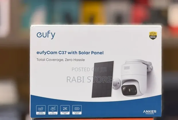 EufyCam C37 2K Solar Security Camera - 1