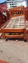 3x6 Brown Bed Frame - 2