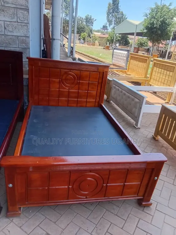 4x6 Brown Tile Bed Frame - 1