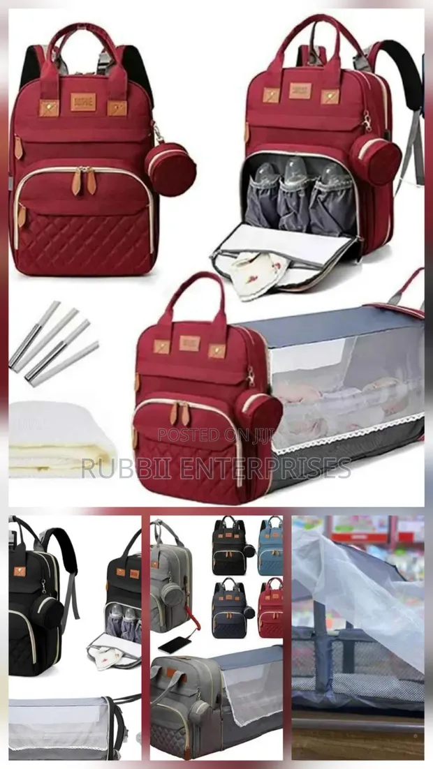 Baby Diaper Bag Bed 2 in 1 - 1