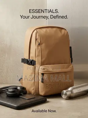 Essential Laptop Backpack - Brown Canvas