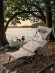 DukeDragon Foldable Premium Camping Chair with Leg Rest - 1