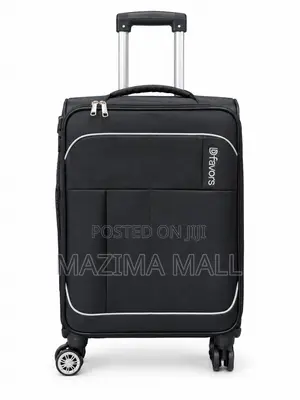 Small Fabric Suitcase - Black