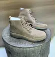 Leather Lace-Up Chukka Boots - Light Grey - 2