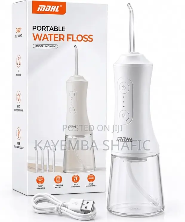 MDHL Portable Water Flosser Cordless Oral Irrigator 300ml - 1