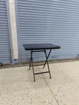 Foldable Square Glass Dining Table - 2