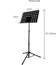 Heavy Duty Orchestral Sheet Music Stand - Adjustable Tripod - 2