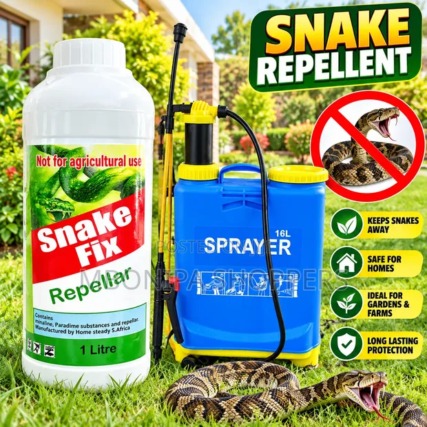 Snake Fix Repellent 1L + Free 16L Spray Pump - 1