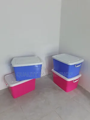 Blue Plastic Storage Boxes