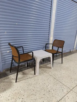 2-Person Plastic Table and Chairs Set for Bars & Coffee Shops
