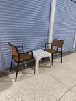 2-Person Plastic Table and Chairs Set for Bars & Coffee Shops - 1