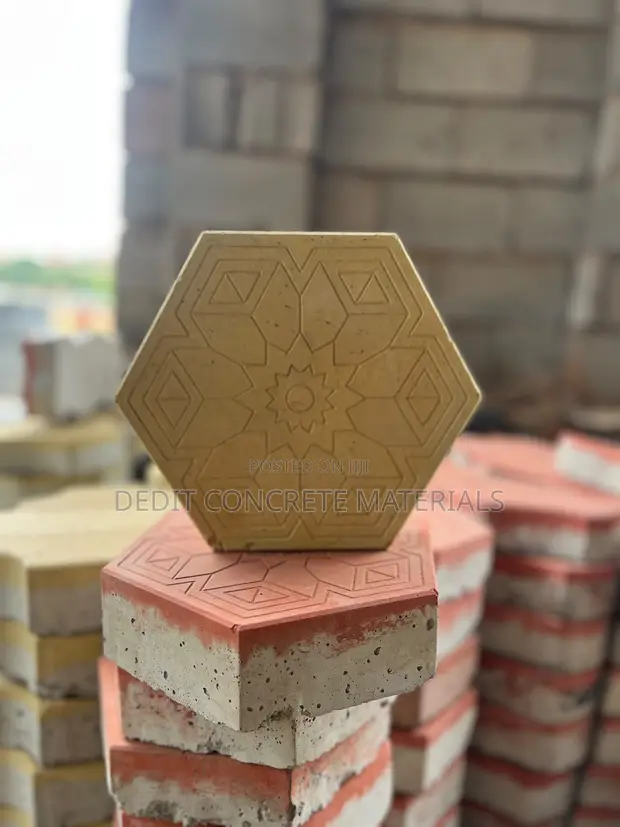 Hexagon Coloured Paver - 1