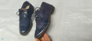 Belle Ladies Oxford Shoes - Navy Blue, Size 38