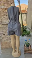 Grey Women's Romper/Jumpsuit - Relaxed Fit - 2