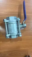 AGA Stainless Steel 3-Piece Ball Valve - 1