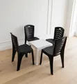 Portable Dining Table and 4 Chairs Set - 2