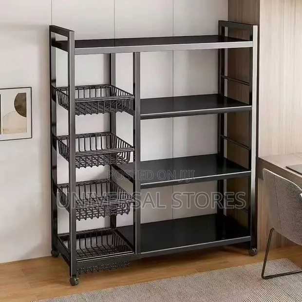 4-Tier Heavy-Duty Metallic Kitchen Organizer Rack - 1
